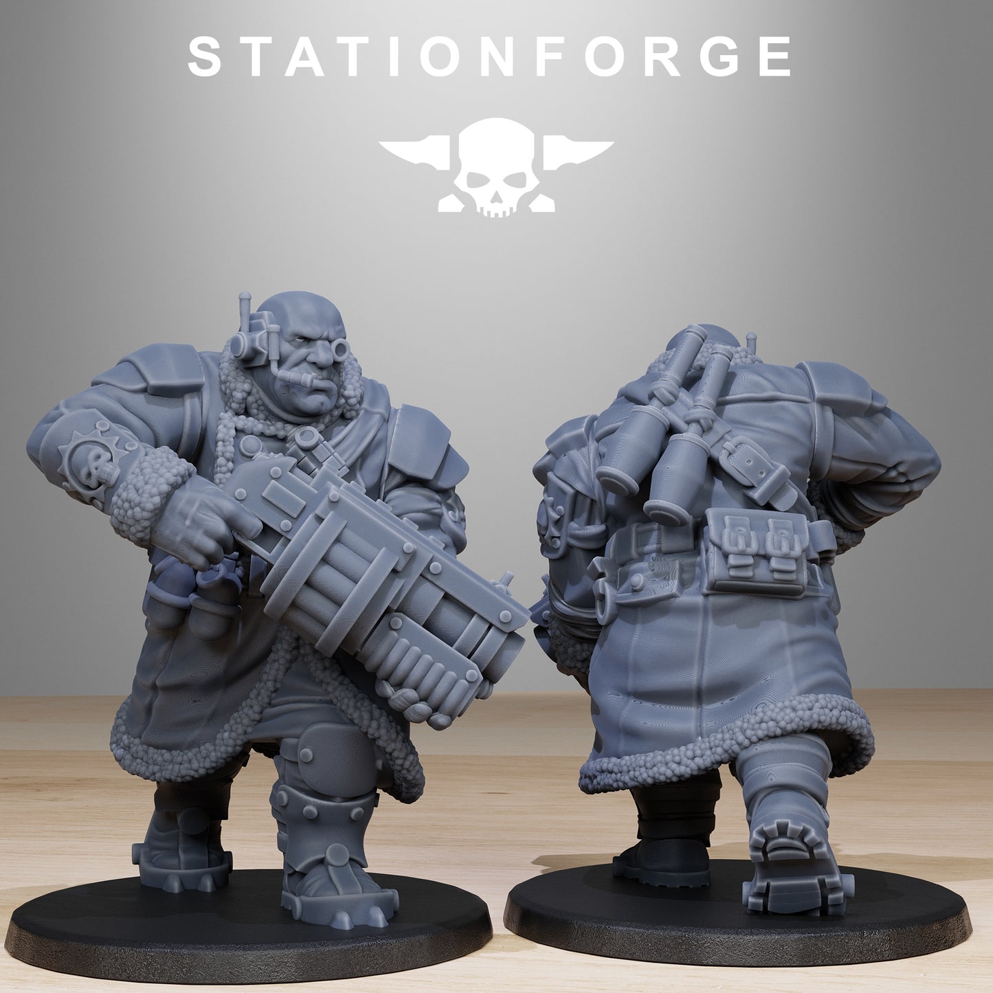 Imperial Ogres of the Grim Guard x 10, Death Division, Frostwatch Mutant Korps