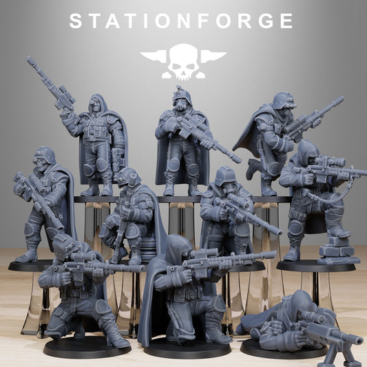 Imperial Marksmen of the Grim Guard x 10, Death Division, Sniper Korps Unit 2