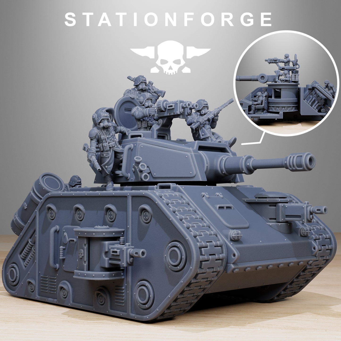 Light Imperial Battle Tank of the Grim Guard 2.0 Death Division, Russ Korps