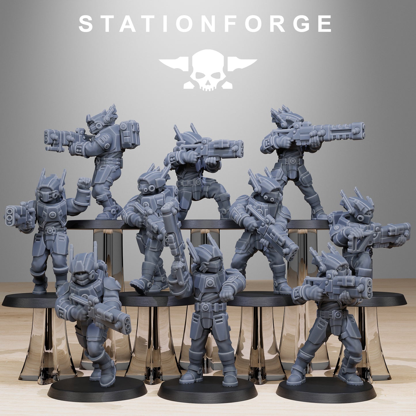 Tarion Clone Droid Warrior Assault Infantry Squad x10, Fire Team