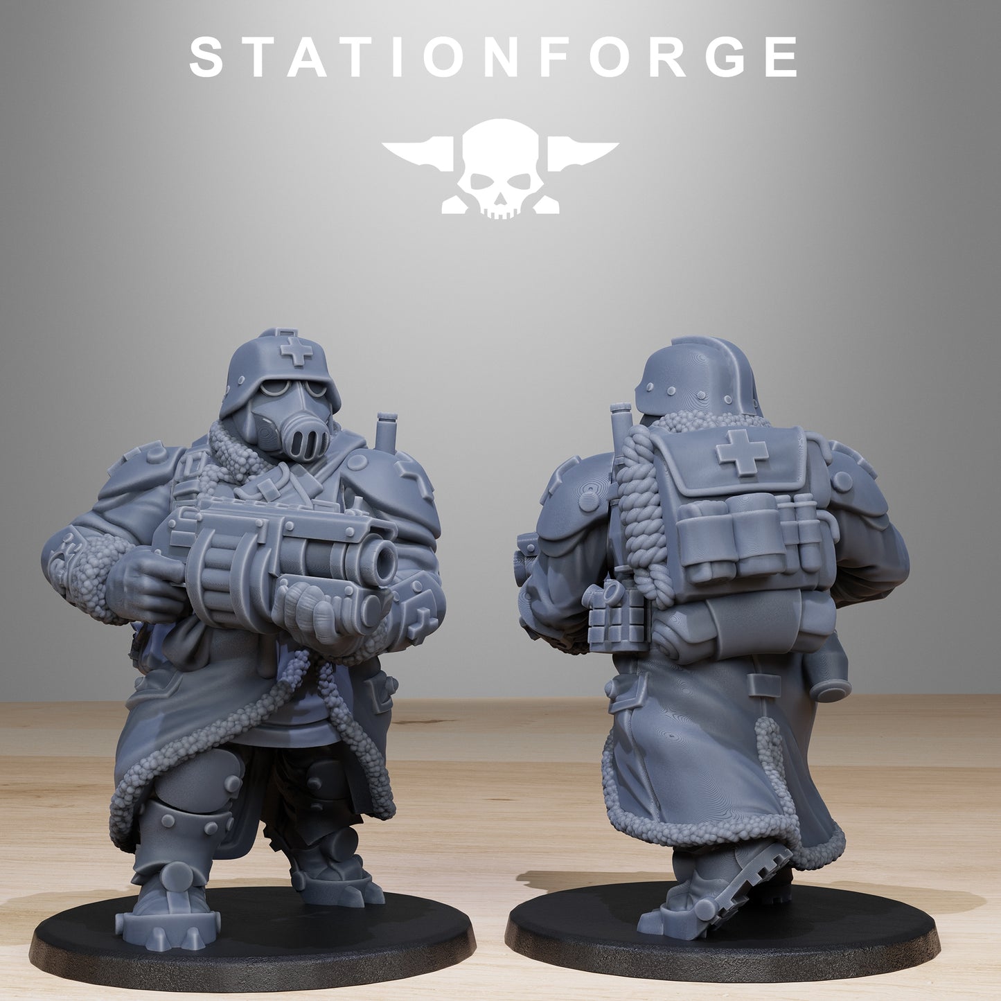 Imperial Ogres of the Grim Guard x 10, Death Division, Frostwatch Mutant Korps