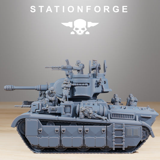 Heavy Imperial Battle Tank of the Grim Guard, Death Division, Russ Korps