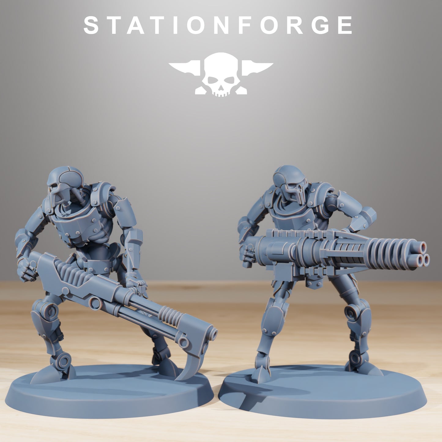 Robot Warriors of the Necro Tombs x 10, Mixed (Cannon and Rifles), Astronet X1