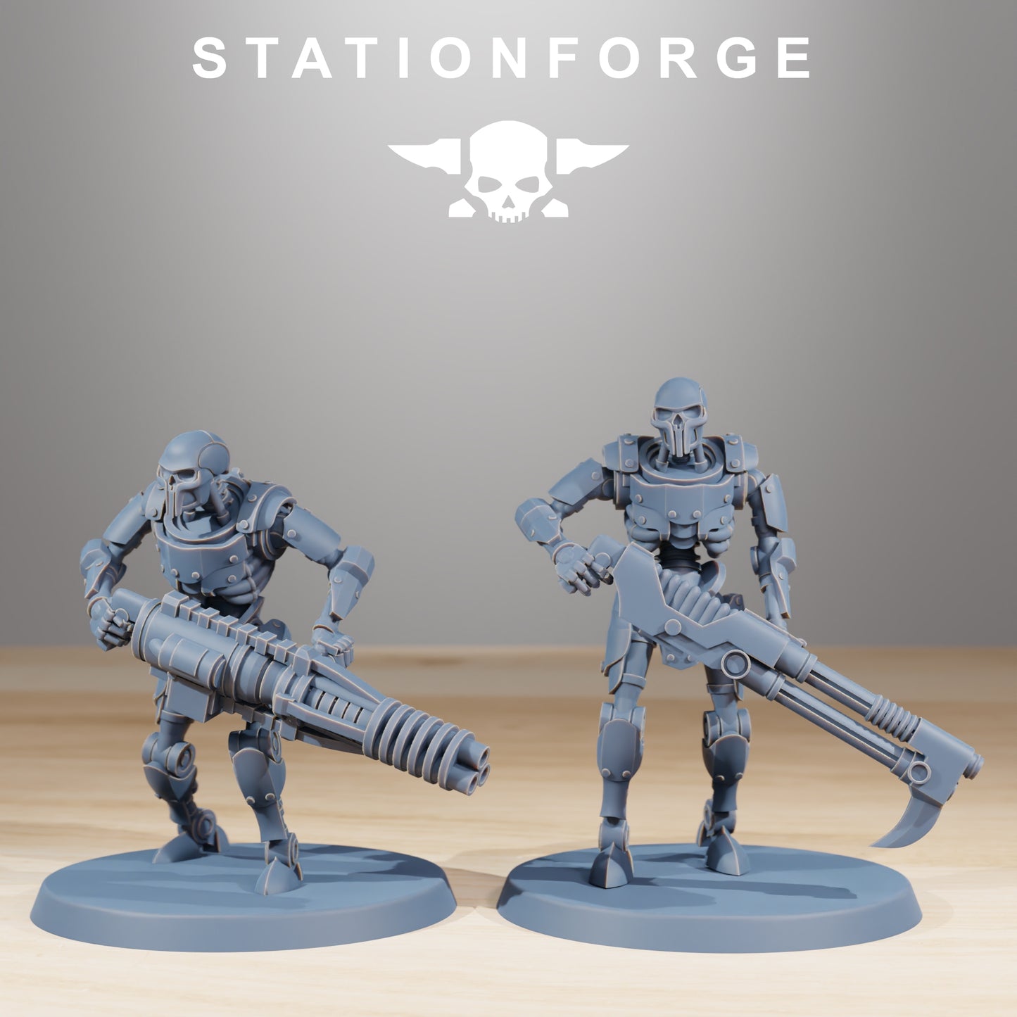 Robot Warriors of the Necro Tombs x 10, Mixed (Cannon and Rifles), Astronet X1