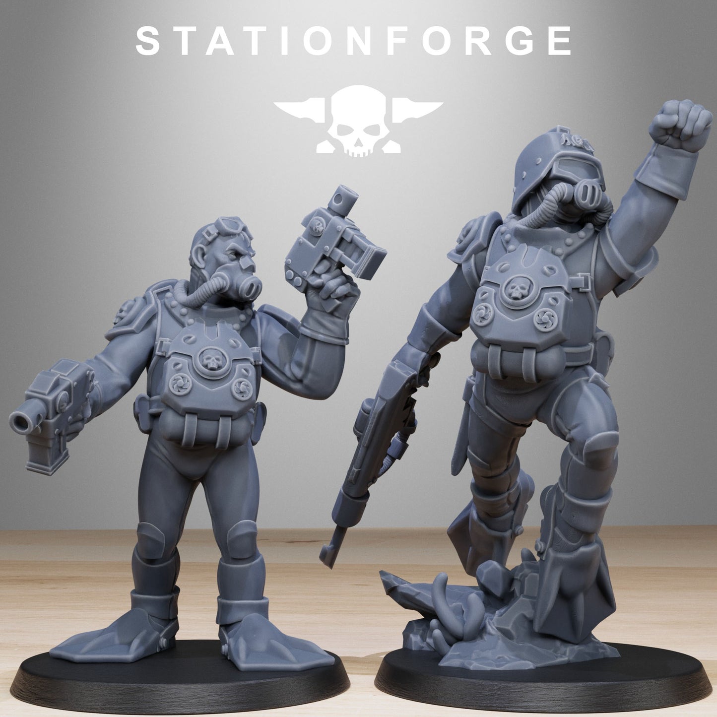 Imperial Soldiers of the Grim Guard x 10, Death Division, Diver Korps