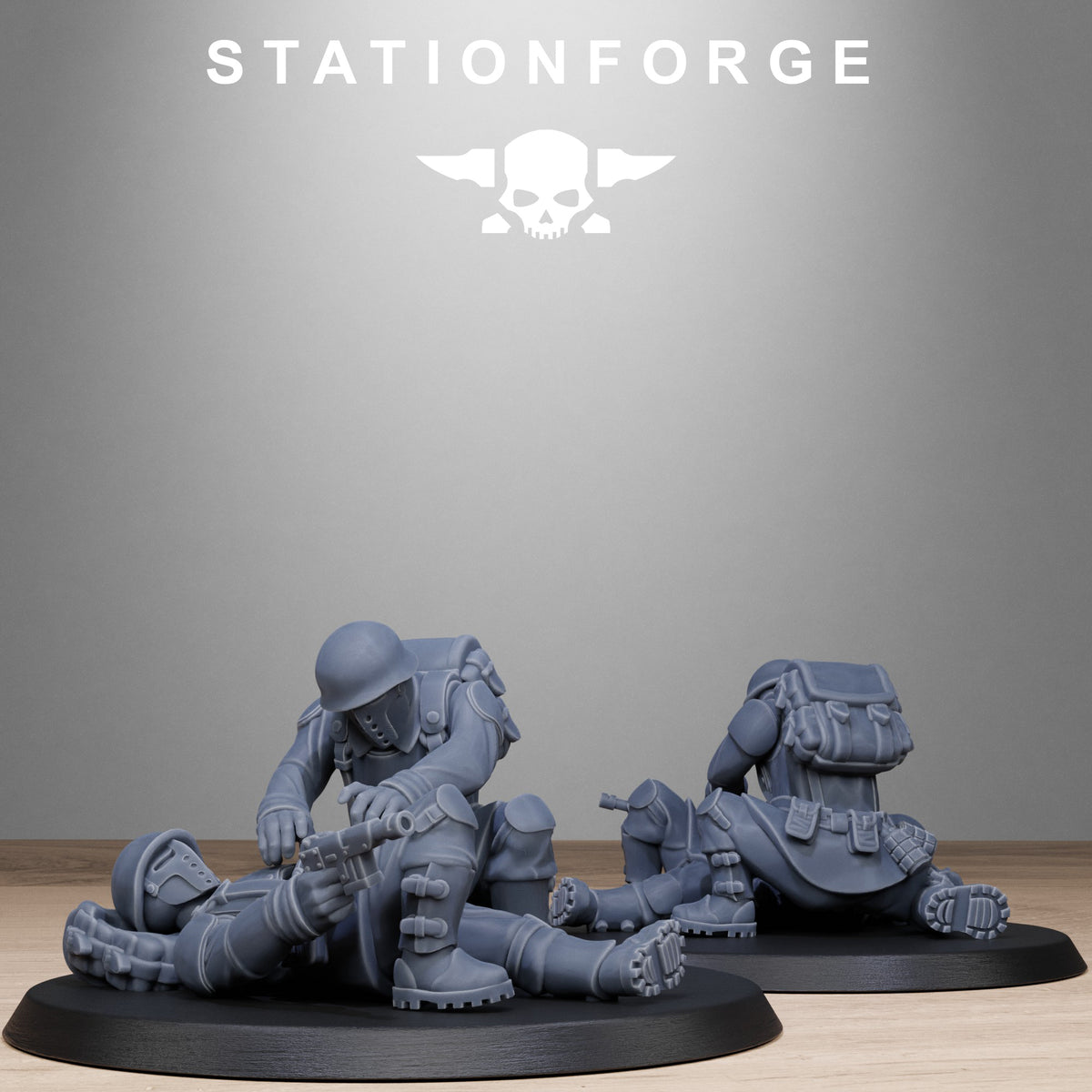 Fallen Soldiers of the Free Guard x 10, Imperial Division, Wounded Korps
