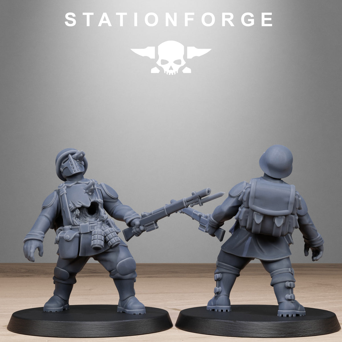 Fallen Soldiers of the Free Guard x 10, Imperial Division, Wounded Korps