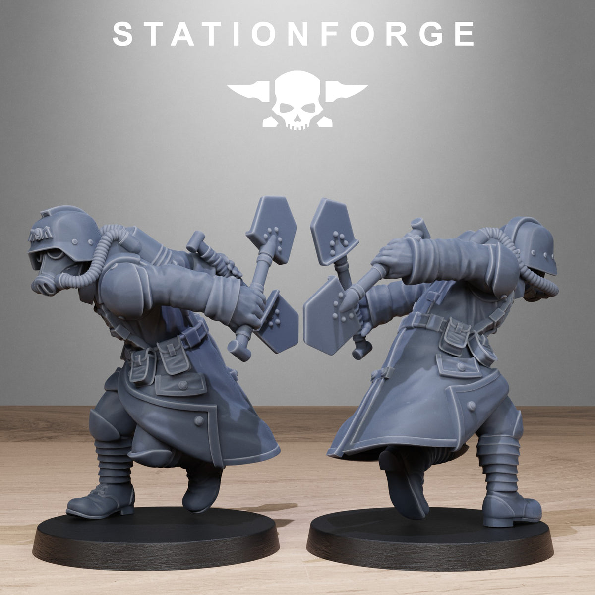 Imperial Shovel Fighters of the Grim Guard x10, Death Division, Fighters Korps