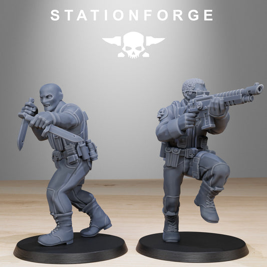 Imperial Soldiers of the Grim Guard x 10, Death Division, Counter Terrorist Korp