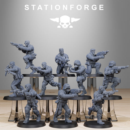 Imperial Soldiers of the Grim Guard x 10, Death Division, Counter Terrorist Korp