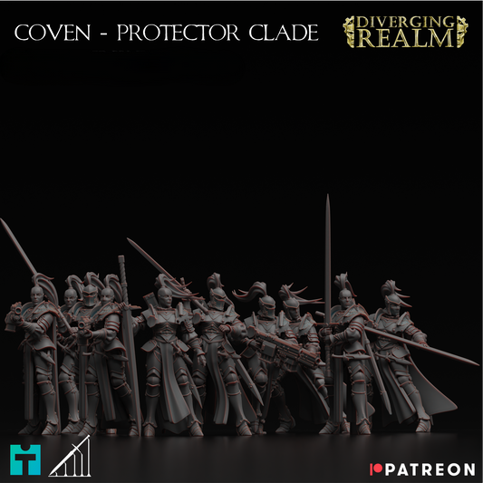 Diverging Realms - Sisters of the Coven, Protector Battle Squad x 10
