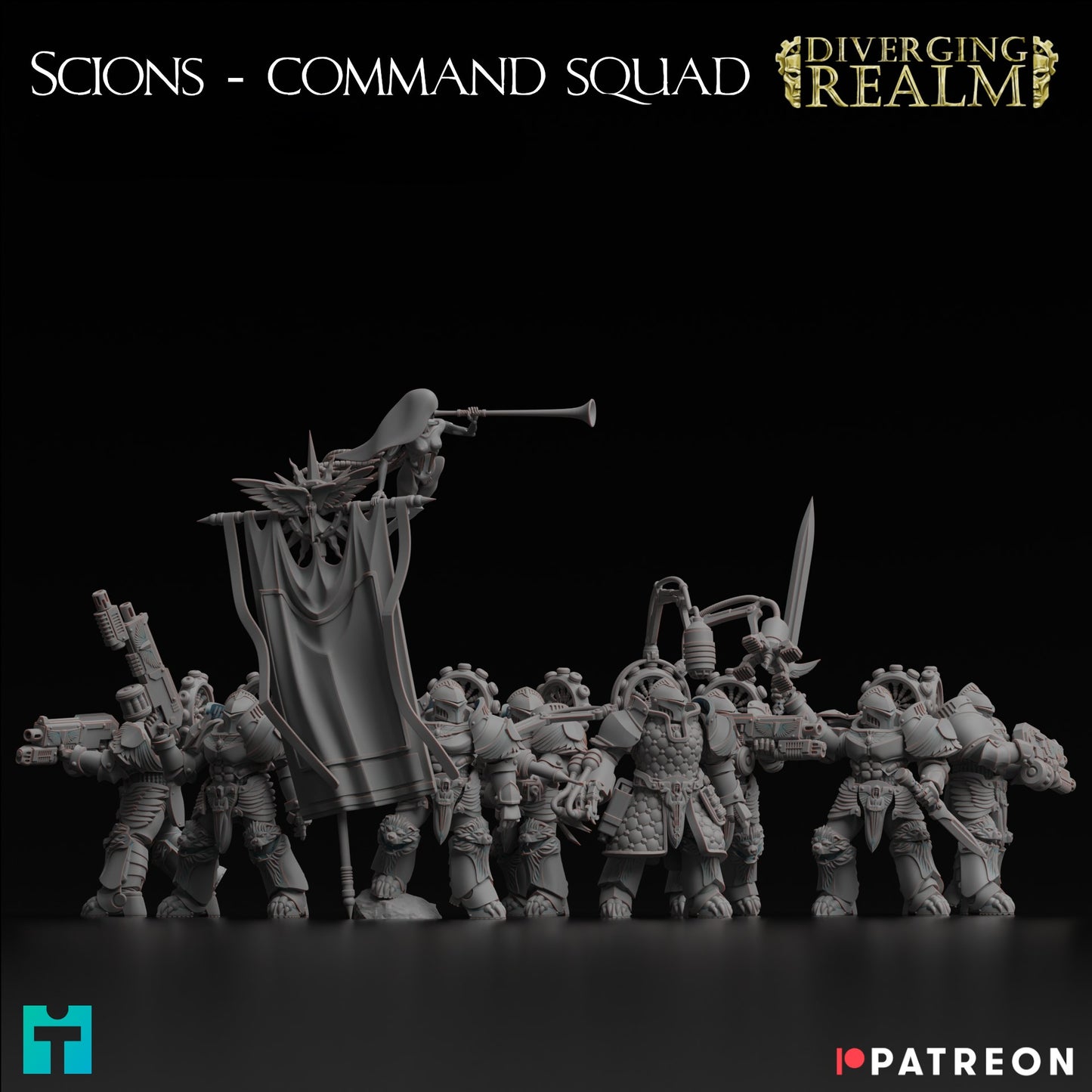 Diverging Realms - Scion - Command Squad x 10