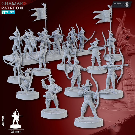 Armies of the Old Empire - Bowmen x 10, Infantrymen