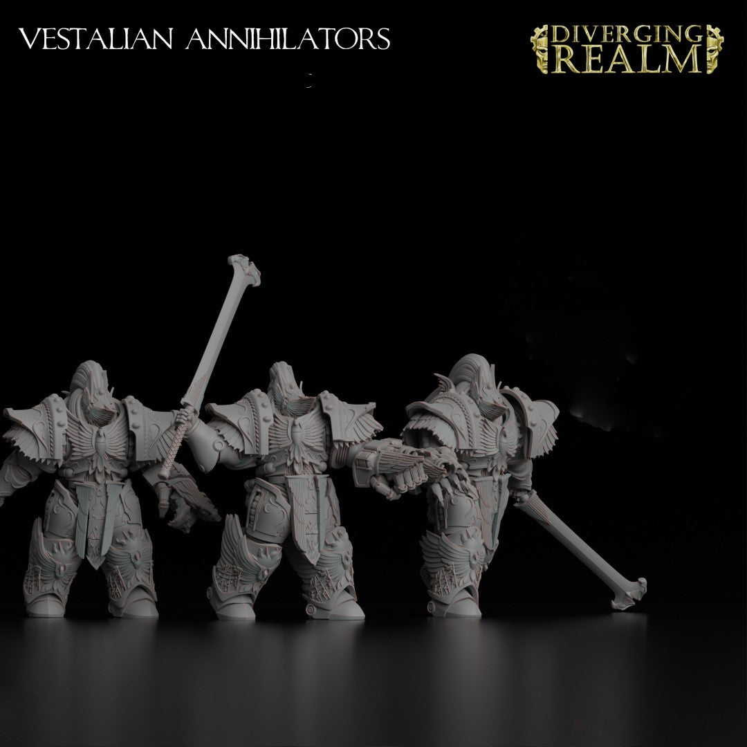 Diverging Realms - White Tower Guard Custodians - Vestalian Annihilators x 3