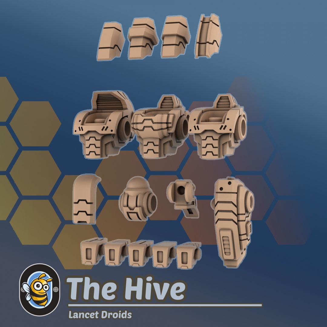 Greater Good Lancet Droids Exo Suits x 3, Crisis Reaction Team, The Hive