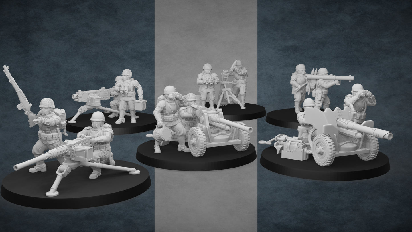 Imperial Soldiers of the Starborne Guard, Heavy Weapons Teams