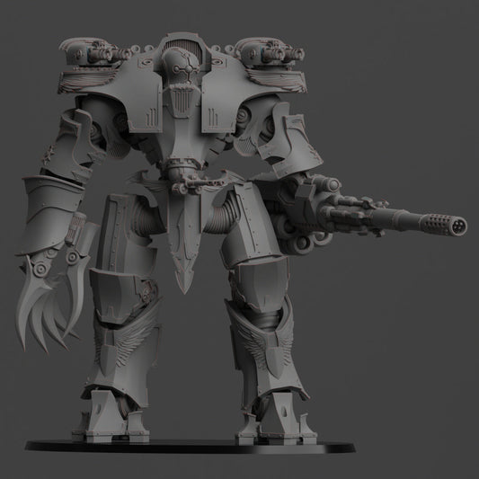 Diverging Realms, Custodian Mech of the Imperial Houses, Knights Division, 210mm size