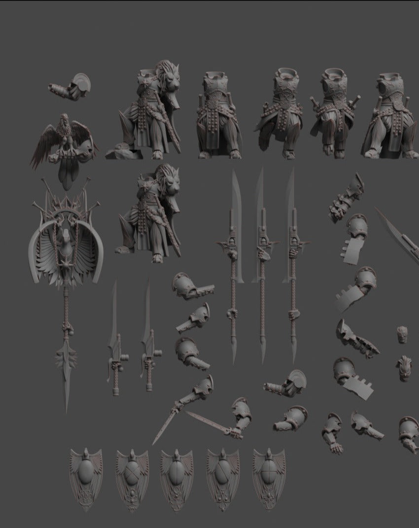 Diverging Realms - White Tower Guard Custodians - Vestalian Wardens x 5
