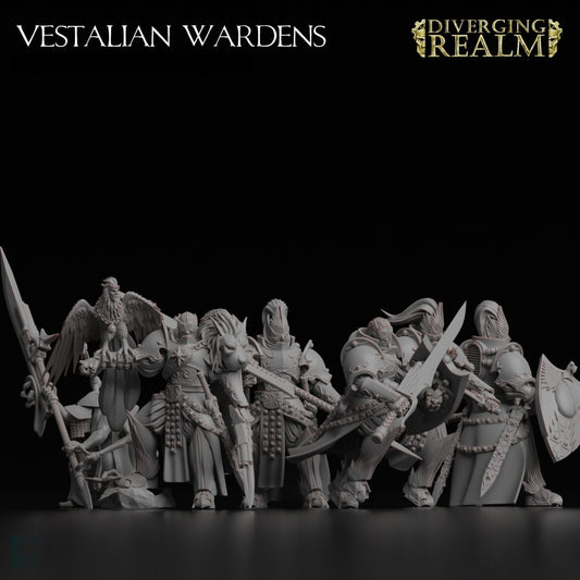 Diverging Realms - White Tower Guard Custodians - Vestalian Wardens x 10