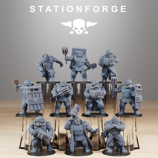 Imperial Ogres of the Grim Guard x 10, Death Division, Mutant Korps