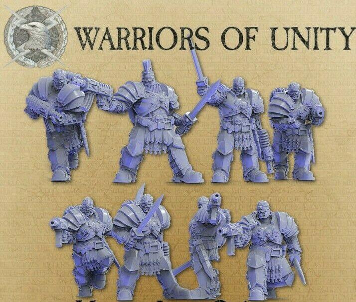 Wargames Compatible - Warriors of Unity - Ranged Hastus x 5