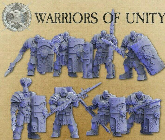 Wargames Compatible - Warriors of Unity - Triarius x 5