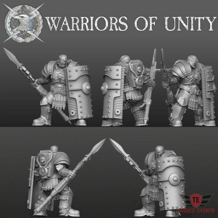 Wargames Compatible - Warriors of Unity - Triarius x 5