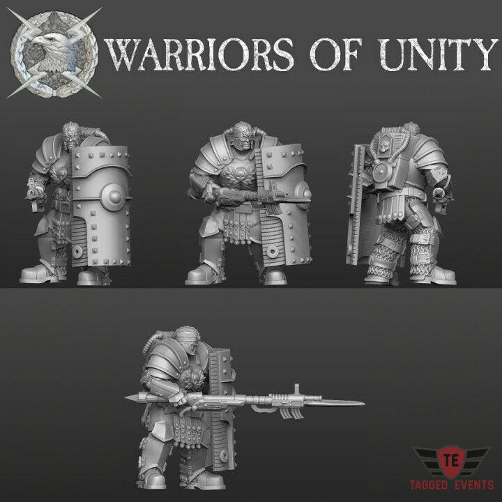 Wargames Compatible - Warriors of Unity - Triarius x 5