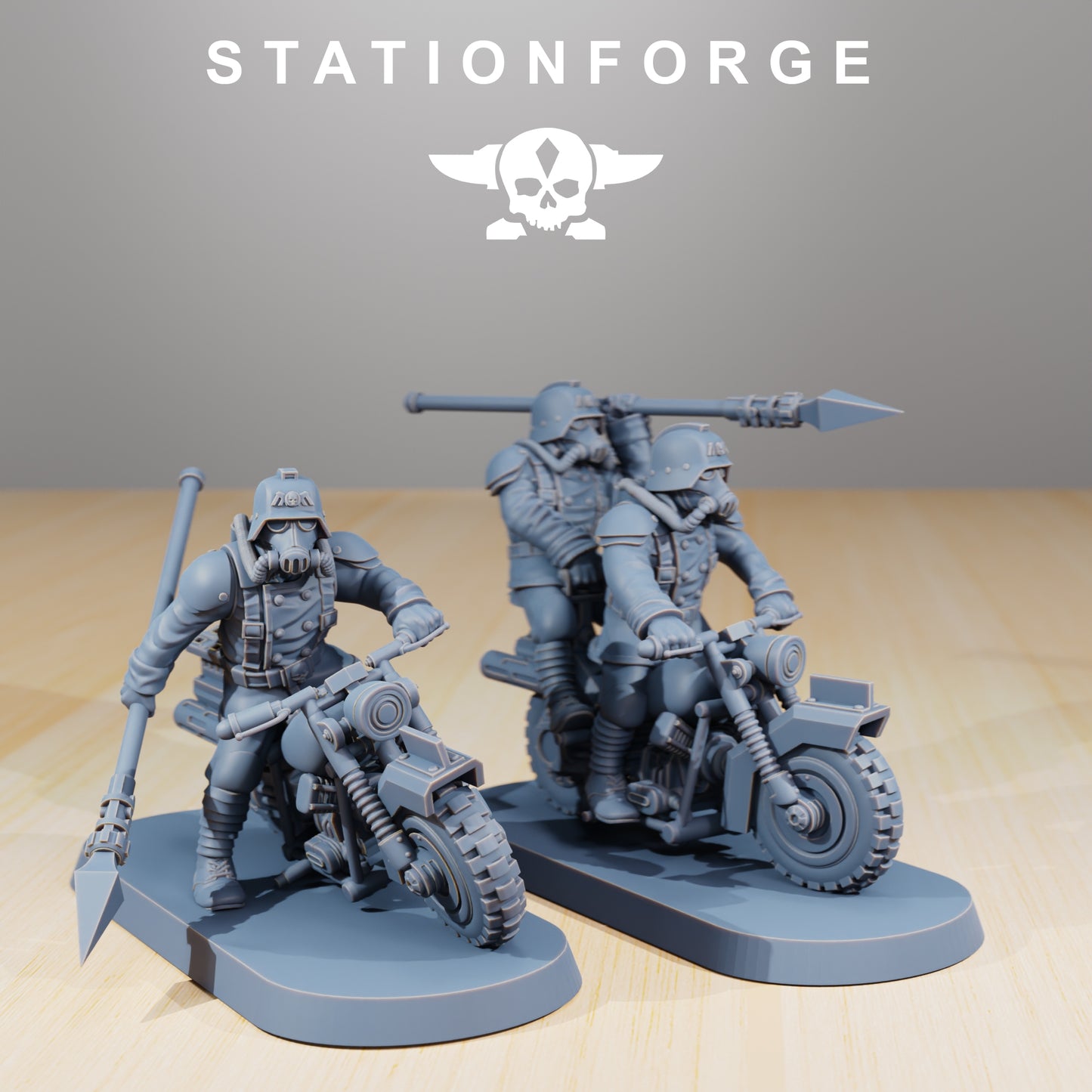 Bike Riders of the Grim Guard x 5, Rough Ground Division Division, Biker Korps