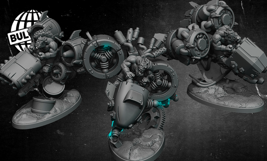 Wargames Compatible - Orc Speedas x 3 - usable as Ork Deffkopta