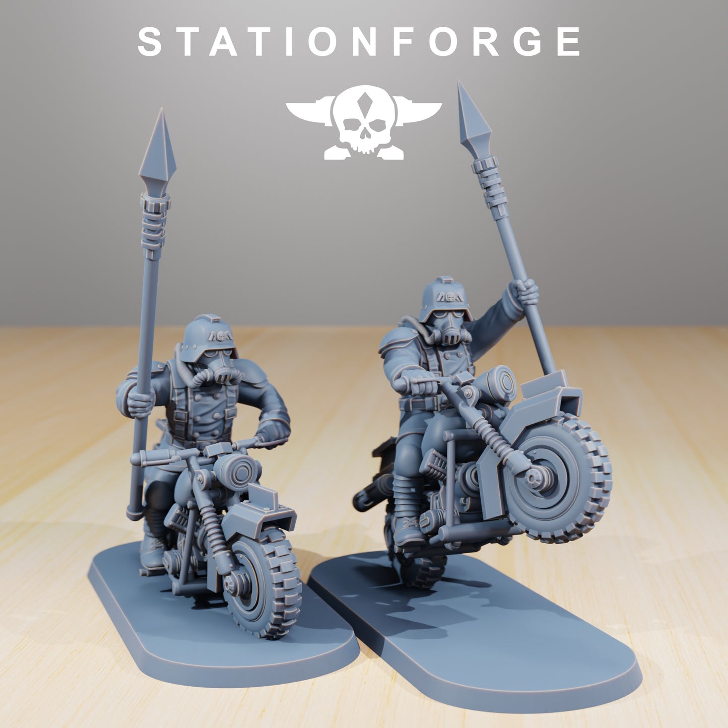 Bike Riders of the Grim Guard x 5, Rough Ground Division Division, Biker Korps