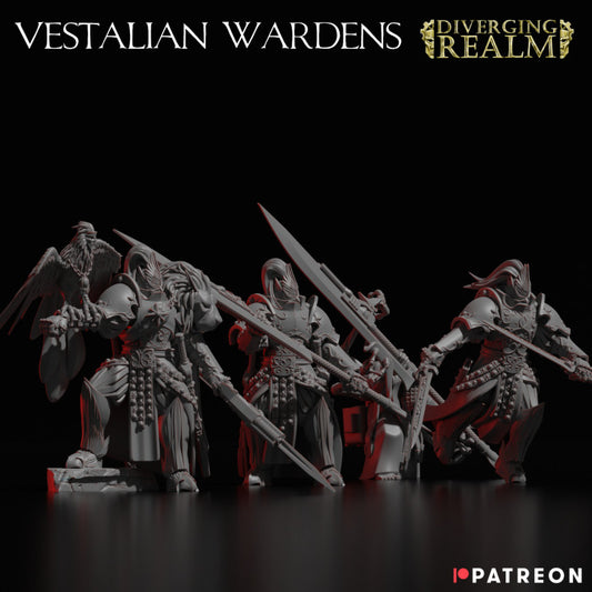 Diverging Realms - White Tower Custodians - Vestalian Wardens x 3
