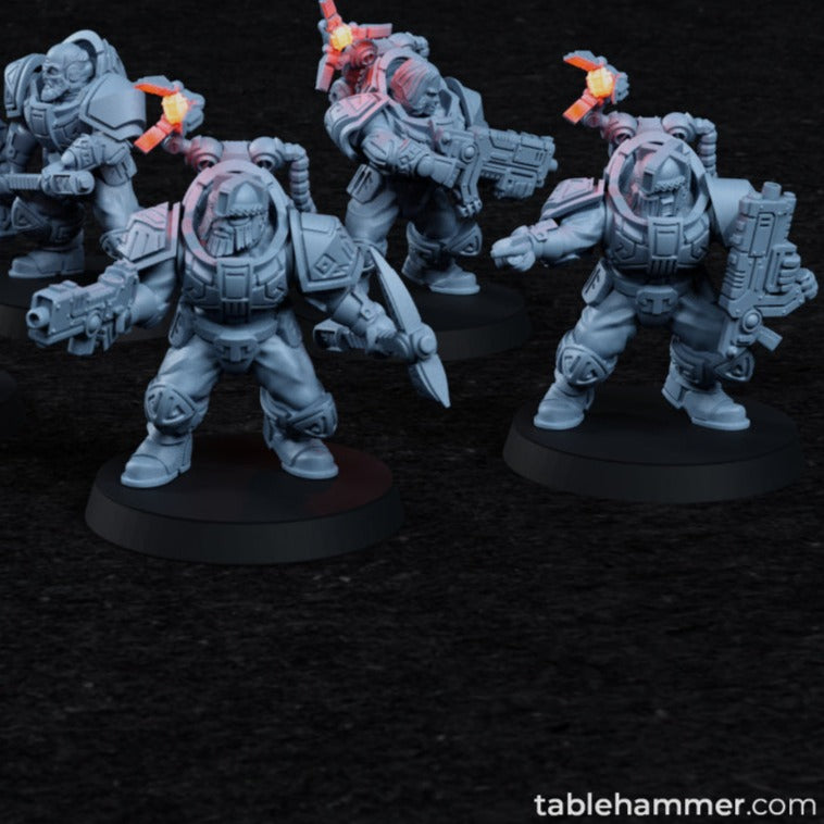Space Dwarf Warriors x 10, Federation of Tyr