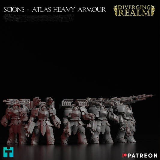 Diverging Realms - Scion - Atlas Heavy Armour Cataphracts x 5