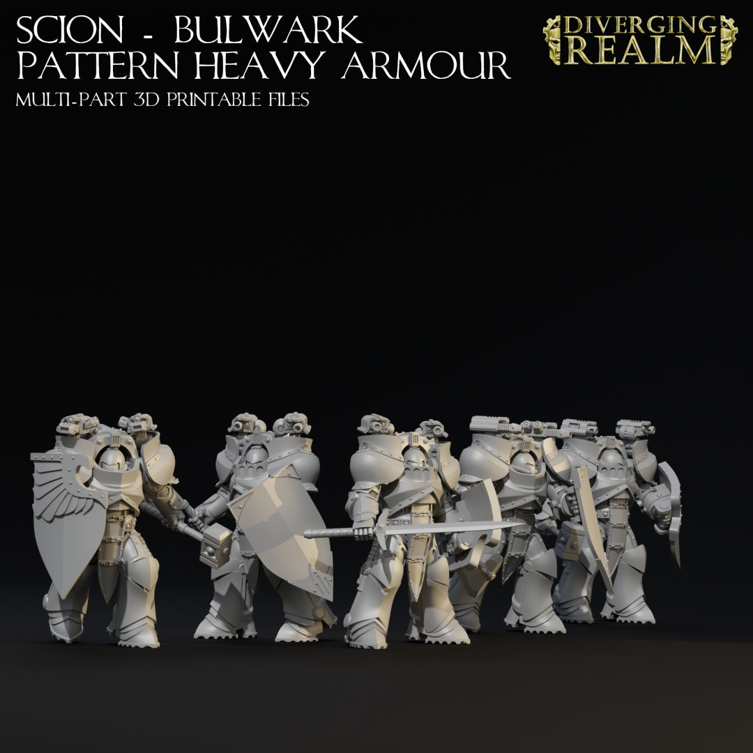 Diverging Realms - Scion - Bulwark Heavy Armour Cataphracts x 5