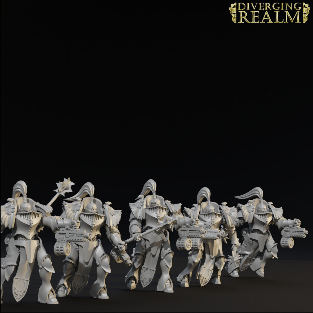 Diverging Realms - Sisters of the Coven Antianeirai Heavy Armour Squad x 5