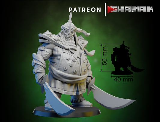 Wargames Compatible - Persian Ogre Tribes - Ogre Warriors x 6