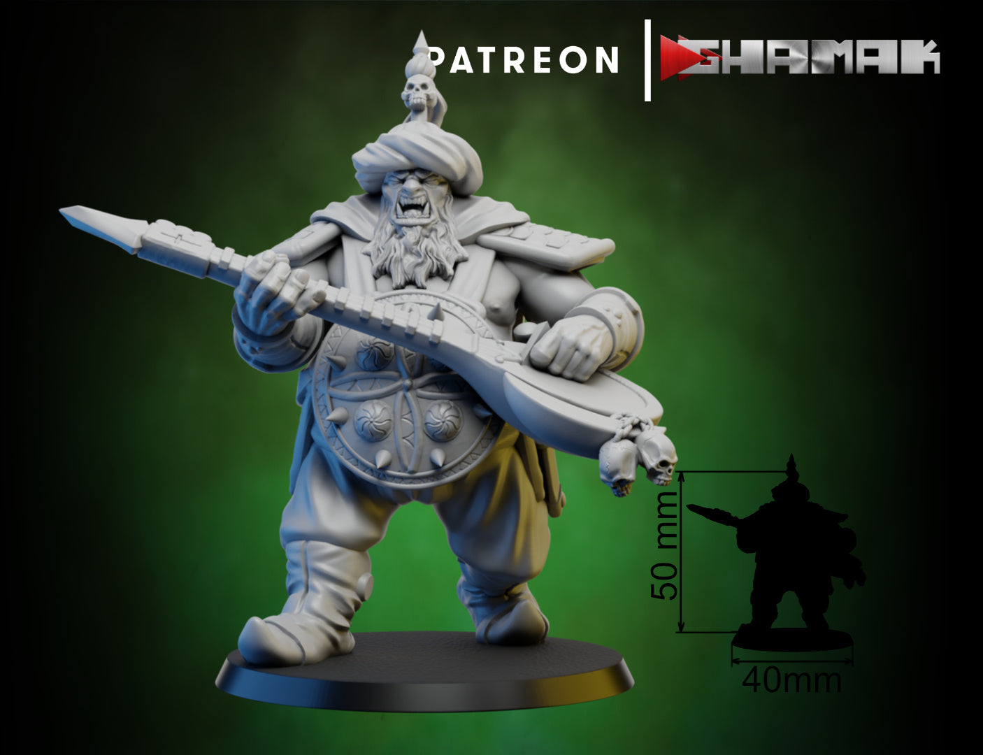 Wargames Compatible - Persian Ogre Tribes - Ogre Warriors x 6