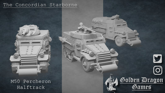 Imperial Tank of the Starborne Guard M50 Percheron Halftrack