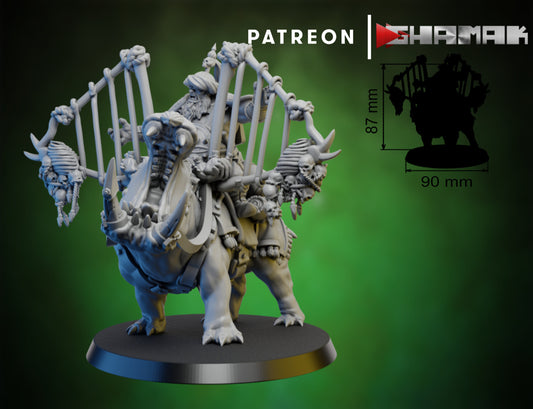Wargames Compatible - Persian Ogre Tribes - Hippo Pack Command x 2