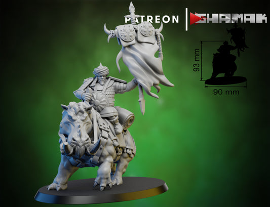 Wargames Compatible - Persian Ogre Tribes - Hippo Pack Command x 2