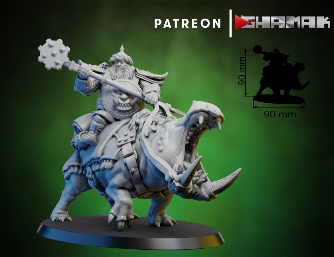 Wargames Compatible - Persian Ogre Tribes - Hippo Pack x 2