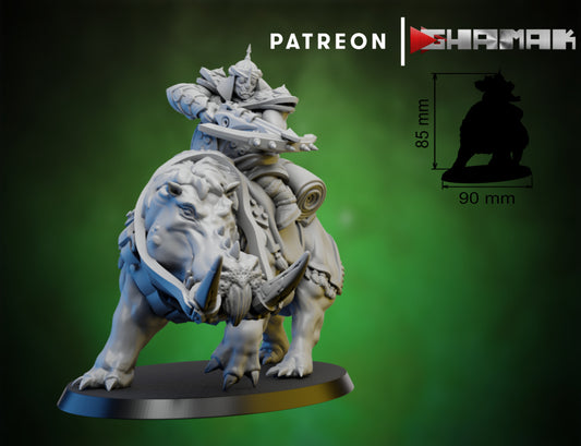 Wargames Compatible - Persian Ogre Tribes - Hippo Pack Champion