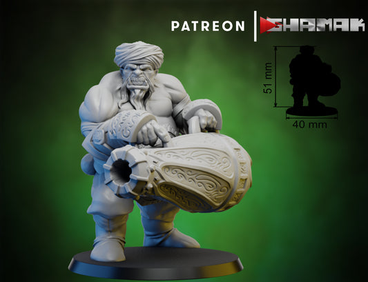 Wargames Compatible - Persian Ogre Tribes - Cannon Ogres x 4