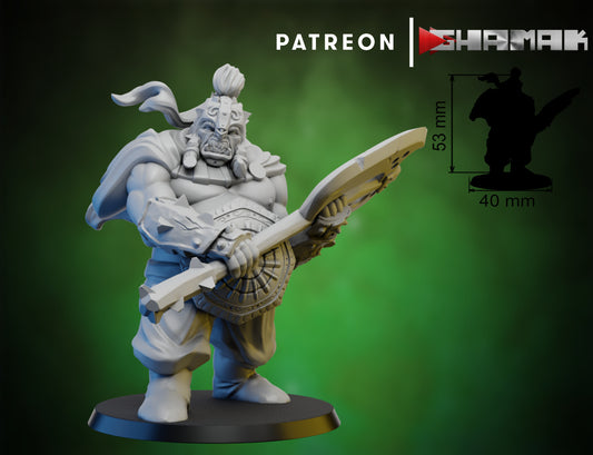 Wargames Compatible - Persian Ogre Tribes - Ogre Warriors 2 Handed x 6