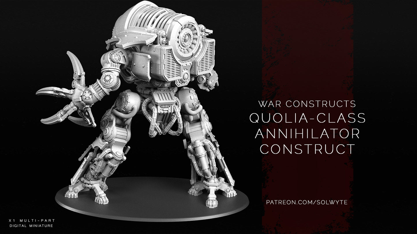 Wargames Compatible - Quolia Annihilator Construct 28 mm-35 mm Tabletop Solwyte