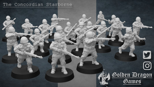 Infantry Squad x 10 - Troops of the Starborne Guard, Shock Division