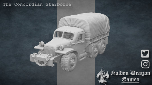 Wargames Compatible - Starborne M56 Supply Truck - Canvas