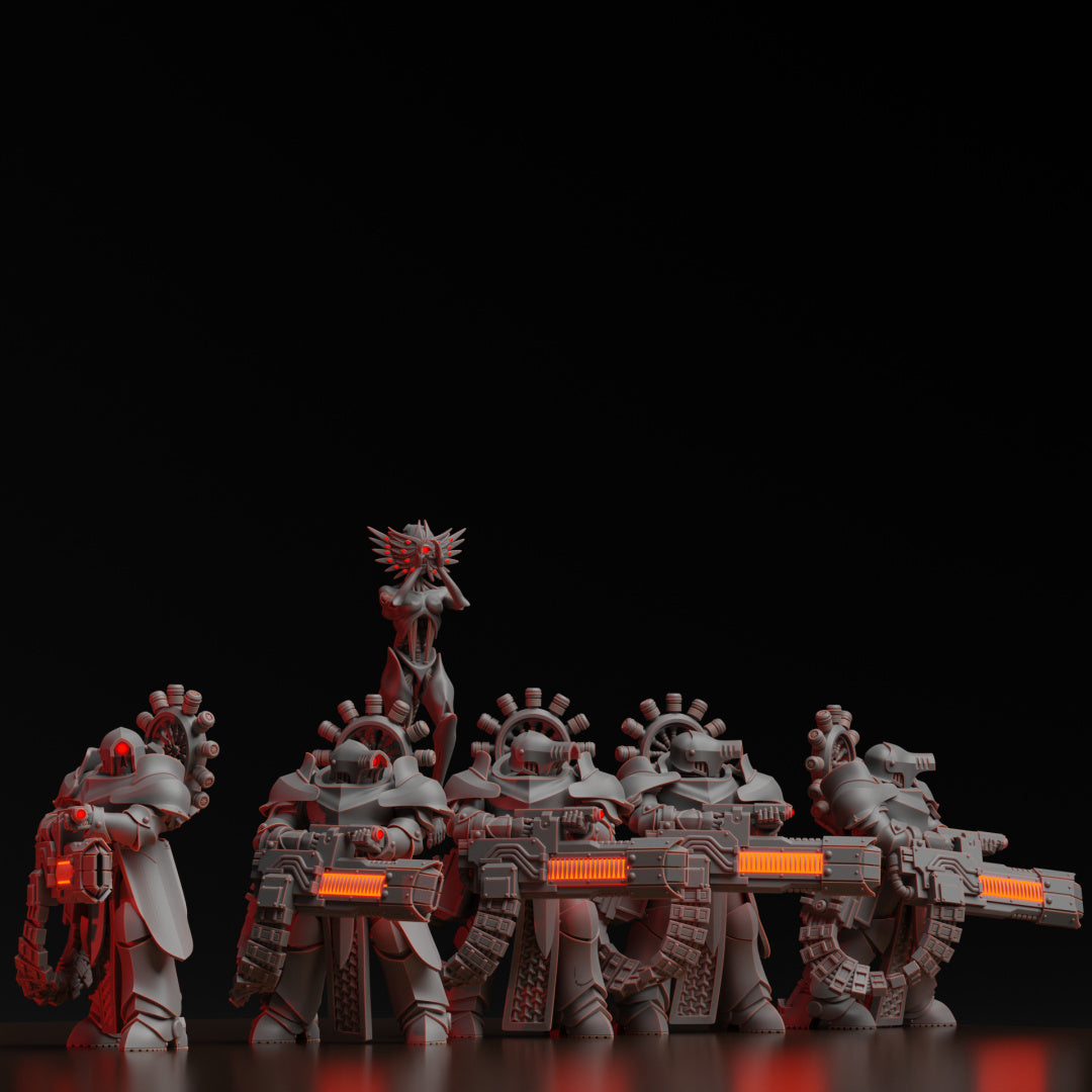 Diverging Realms - Scion - Claymore Heavy Weapons Squad x 5 (+ watcher)