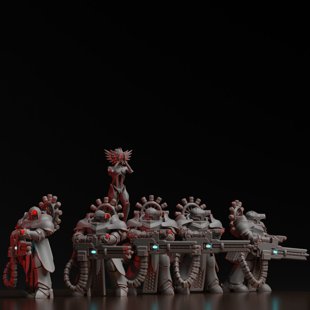 Diverging Realms - Scion - Claymore Heavy Weapons Squad x 5 (+ watcher)